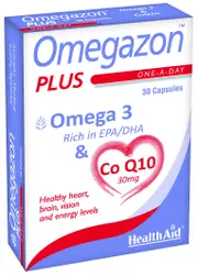 Health Aid Omegazon Plus (CoQ10) Blister Pack Capsules, 30 Capsules
