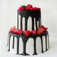 在飛比找樂天市場購物網優惠-蛋糕店模型仿真蛋糕新款雙層水果蛋糕模型樣品仿真生日蛋糕模具