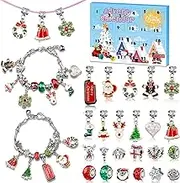Advent Calendar 2024 Girls, Jewelry Making Kit Charm Bracelet Advent Calendar for Kids Countdown to Christmas, DIY Christmas Arts and Crafts for Girls Age 4-12, Teenagers, Teens Girl, Adults, Women