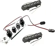 1 Set Pickup Bass Part Bass Humbucker Acoustic Guitar Bass Supply Humbucker Circuit Tone Adjustment Tool Iron Silver TOYANDONA