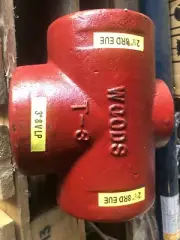 WOG T3 Pumping Tee 2-1/2" 8RD EUE x 2-1/2" 8RD EUE x 3" 8V LP 1" Bleeder