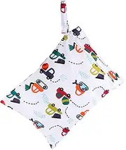 [VANZACK] Reusable Diaper Wet Dry Bags Multi Functional Item Organizer with Zippered Pockets for Travel Gym Beach and Daily Activities for Parents The Go