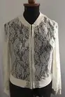 BNWT KMART Girl XPress Lace Top Zip Up Jacket Ivory Cream Ladies Size 8