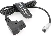 Alvin's Cables BMPCC4K to D Tap Power Cable for Blackmagic Pocket Cinema Camera 4K Gold Mount V Mount Battery Weipu 2 Pin Female to P Tap