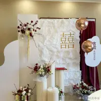 在飛比找蝦皮商城精選優惠-【開發票】訂婚佈置 婚禮布置裝飾用 高級感結婚宴kt板婚禮D