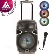 Lexibook K8250 iParty Bluetooth Light Trolley Speaker with Karaoke & Mic│USB│AUX
