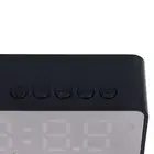 Mini Mirror Speaker Home Card Alarm Clock Black (shipped Without TF Ca