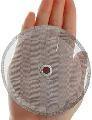 TopHomer 4 Pack Round French Press Filter Replacement Filter Screen, Reusable Stainless Steel Mesh Filters for 250 Mesh Coffee Makers