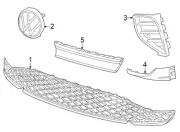 VW/Audi/Porsche 11K8536669B9 Grille Cap. Cap. Cover