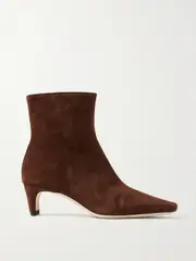 [STAUD] STAUD - Wally Suede Ankle Boots - Brown - IT39 IT 39 Brown
