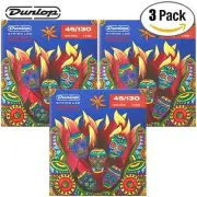 3-PACK Dunlop RTN45130 Robert Trujillo Nickel Wound 5-String Bass Strings 45-130