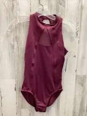 New Bloch High Neck Burgundy Leotard L and XL