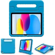 For Apple iPad 10th Gen kids Case, 10th Generation 10.9 inch 2022 Case, Kickstand Shockproof Protective Rugged Stand Kids Friendly Cover (Blue)