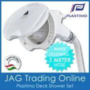 PLASTIMO DECK SHOWER SET 3 Metre Hose & Hand Spray Head -Boat/Transom/Caravan/RV