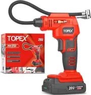 20V Cordless Air Compressor Car Tyre Inflator W/Digital Pressure Gauge LED Light