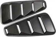 1Pai Black Sport Side Window Louvers Scoop Cover Vent Trim Compatible For Ford Mustang 2005-2014 Car Upgrade Parts Accessories