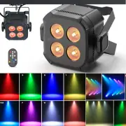 80W RGBWYP Beam Par Lights DMX 4LED Stage Disco Party Effect Light+Remote