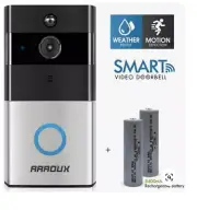 AAROUX Wireless WiFi Video Doorbell Smart Phone Intercom Security Camera Bell