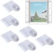 Pack of 6 Mosquito Nets for Windows, 130 cm x 150 cm, Fly Net, Insect Protection Net with 6 Rolls of Self-Adhesive Tape, Fly Screen for Windows, Summer, Insect Protection, Fly Net, Window
