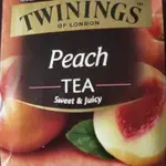 TWININGS 唐寧茶 香甜蜜桃茶（散裝30包議價）