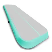 Powertrain 7m x 1m x 20cm Air Track Inflatable Tumbling Gymnastics Mat (Grey Green)
