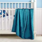 Fleece Blanket for Girls and Boys - Soft Cozy Throw Kids (43" x 55") Teal Blue