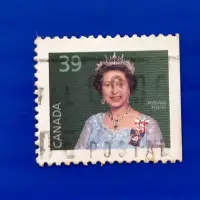 在飛比找Yahoo!奇摩拍賣優惠-【大三元】美洲舊票-加拿大1990年英國女王伊麗莎白二世郵票