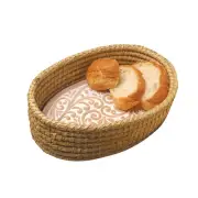 Bread Warmer Basket with Stone - Bread Baskets for Serving Tortilla, Sourdoug...