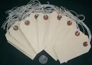 PlaiN HanG Tag BlaNk Manila ShippIng String SmALL 100 SZ #3 3¾ x 1 7/8 STPC
