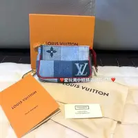 在飛比找Yahoo!奇摩拍賣優惠-Louis Vuitton Lv限量發售 丹寧零錢包