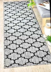 Long Island Versace light Grey Runner Rug