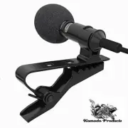 Komodo Lapel Microphone Lavalier Omnidirectional Vlog Clip On Collar Interview