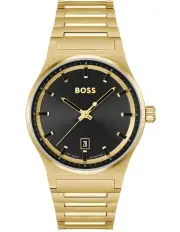 [BOSS] Candor Ionic Plated Gold Steel Watch in Black
