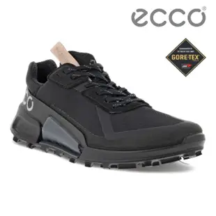 【ecco】BIOM 2.1 X COUNTRY W 健步2.1輕盈戶外跑步運動鞋 女鞋(黑色/深灰色 82283356340)