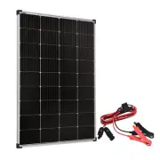 400W 12V Solar Panel Mono Fixed Power W/Solar Charging to Alligator Clamps Cable