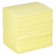 Brady Bph200 Sorbents, 34 Gal, 15 In X 17 In, Harsh Chemicals, Yellow,