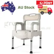 Commode Bedside Chair Adjustable Toilet Chairs with Bucket FREE SHIPPING!