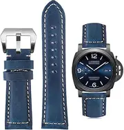 [AIYIRUO] Watch strap, vintage leather replacement strap, strap for watches, genuine leather replacement strap, 20 mm, 22 mm, 24 mm, 26 mm for Panerai