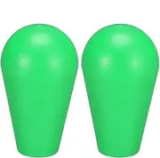 Ellipse Oval Joystick Head Rocker Ball Top Handle Arcade Game DIY Parts Replacement Green 2Pcs