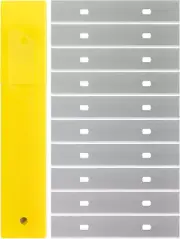 Bates- Replacement Scraper Blades, 4 Inch, 30 Pcs, Scraper Blades, Floor Scrappe