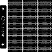 Tool Box Organizational Magnetic Labels Fits All Brands Steel Tool Chest, Drawer