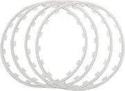 16-21 Inch Wheel Decorative Protectors,Modified Wheel Rims, Anti-collision Protectors, Car Wheel Protectors, Wheel Rim Protectors, Anti-scratch And Anti-friction, Suitable For Many Vehicles(White,17in