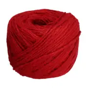 328 Feet Natural Jute Twine 2mm Twine String Color Jute Rope, Red