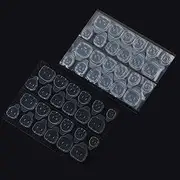 Nail Adhesive Tabs - 50 Sheets Fake Nails Glue Stickers - Adhesive Waterproof Double-Sided Nail Jelly Sticker Transparent for Manicure Pluvo