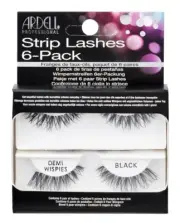 Ardell 6 Pack Strip Lashes Demi Wispies Black #60066