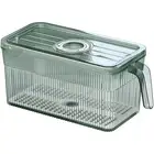 XlAOLINDUO Fridge Organizer Storage, Stackable Refrigerator Organizer Bins wi...