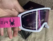 DRAGON x Spyder Collab DX3 OTG Goggle Premium LumaLens NEW Pink White Pink Ion