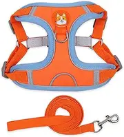 Dog Harness Vest and Leash Anti-Escape cat Chest Strap, Hand Holding Rope Retractable-pet Collar Small Dog Accessories French Bulldog Chihuahua