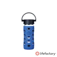 在飛比找蝦皮商城優惠-【lifefactory】藍色 玻璃水瓶平口350ml(CL