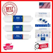 Countertop Reverse Osmosis System Replacement Filter Set – 3 Inline Filters –...
